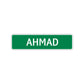 Ahmad Street Sign Children Name Room Plate