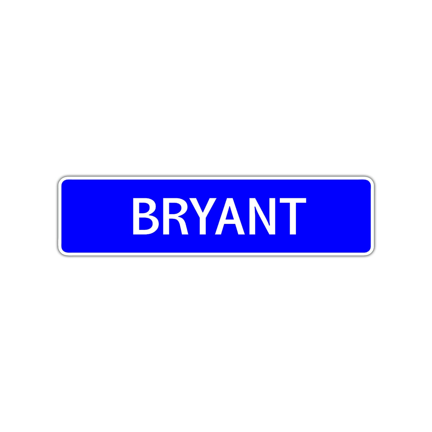 Bryant Street Sign Children Name Room Plate