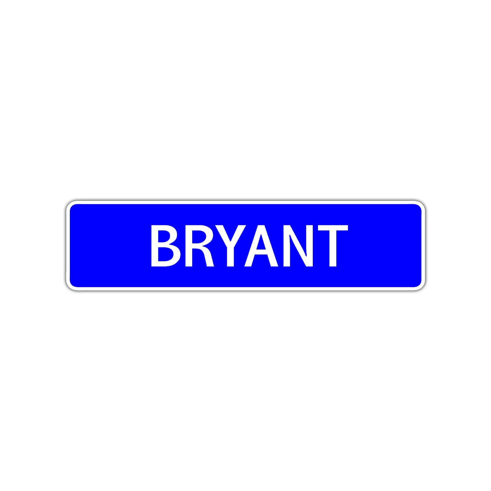 Bryant Street Sign Children Name Room Plate