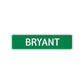 Bryant Street Sign Children Name Room Plate