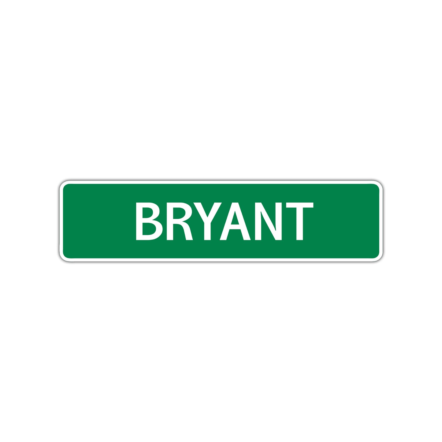 Bryant Street Sign Children Name Room Plate