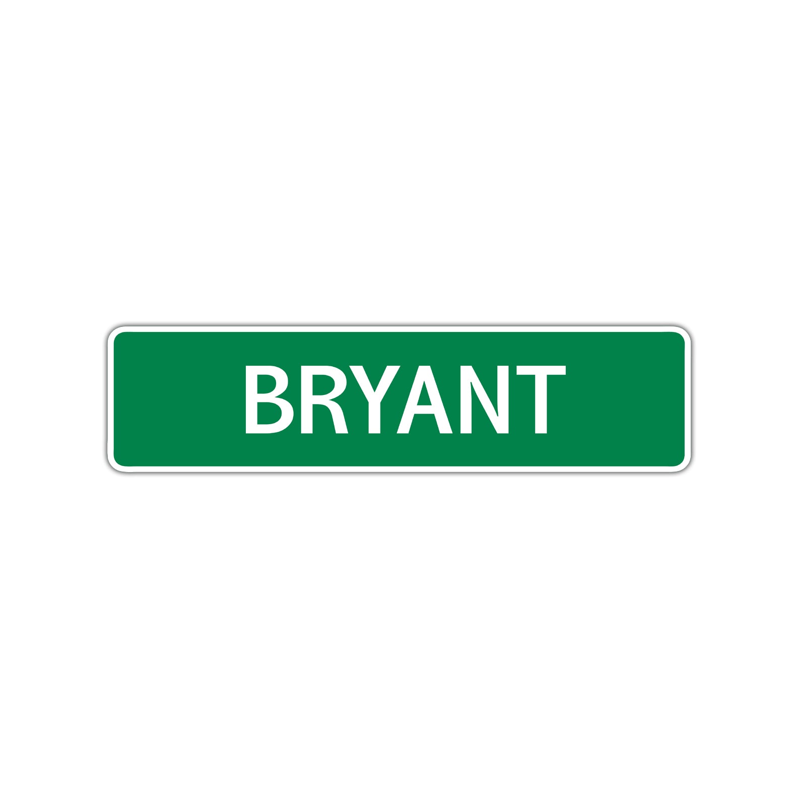 Bryant Street Sign Children Name Room Plate