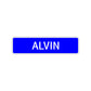 Alvin Street Sign Children Name Room Plate
