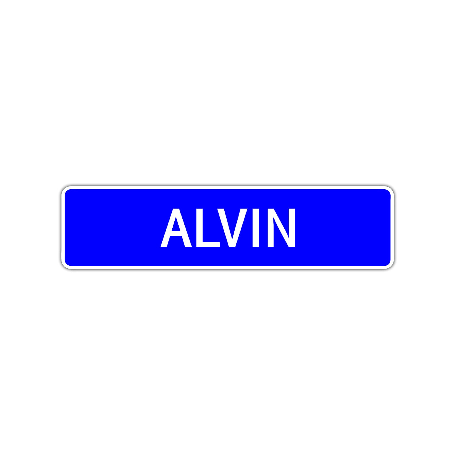 Alvin Street Sign Children Name Room Plate