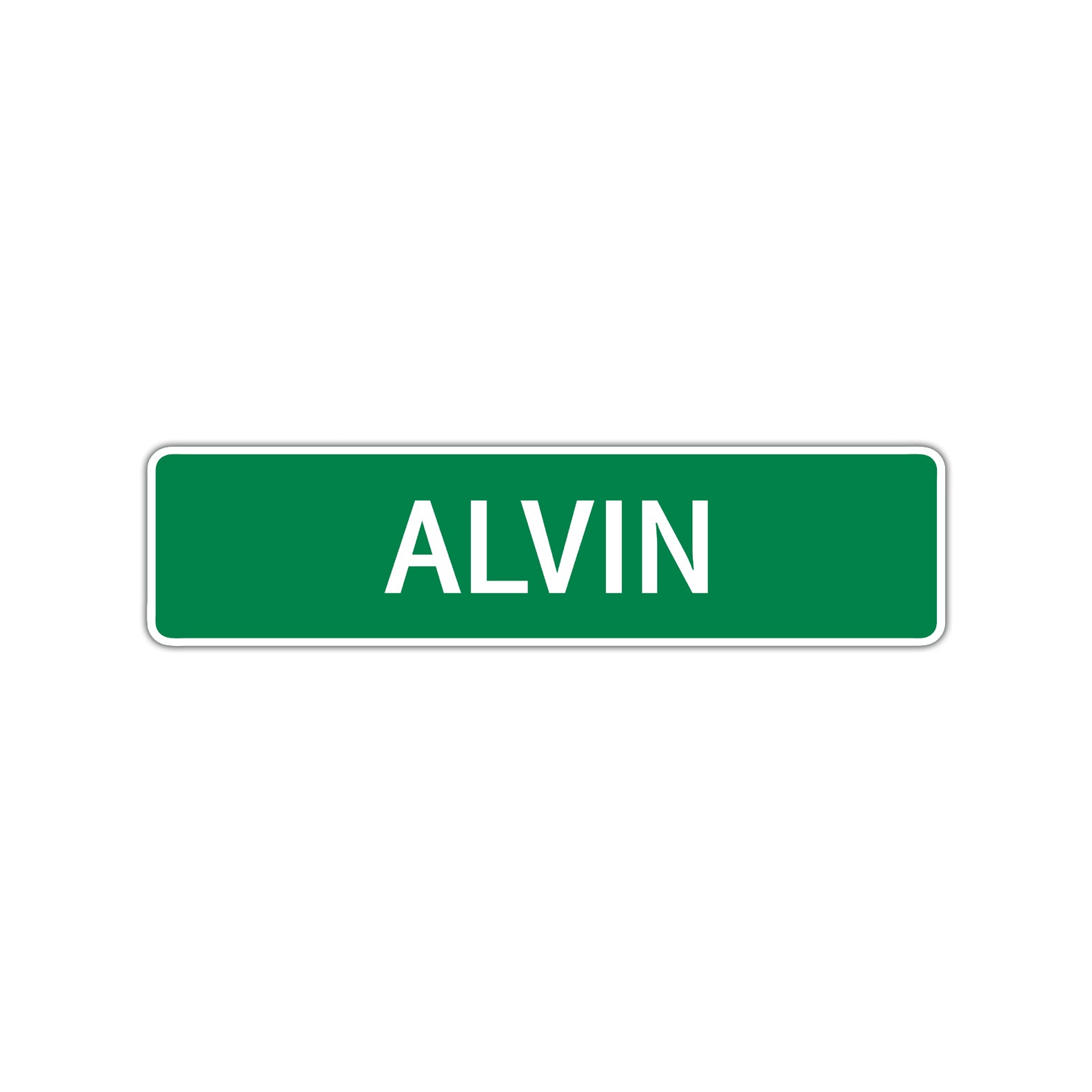 Alvin Street Sign Children Name Room Plate