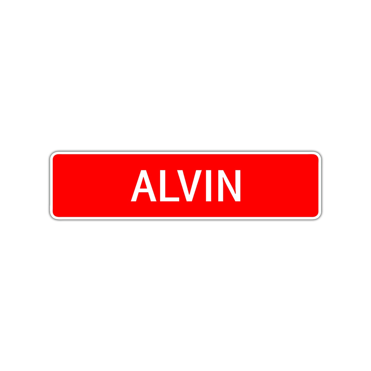 Alvin Street Sign Children Name Room Plate