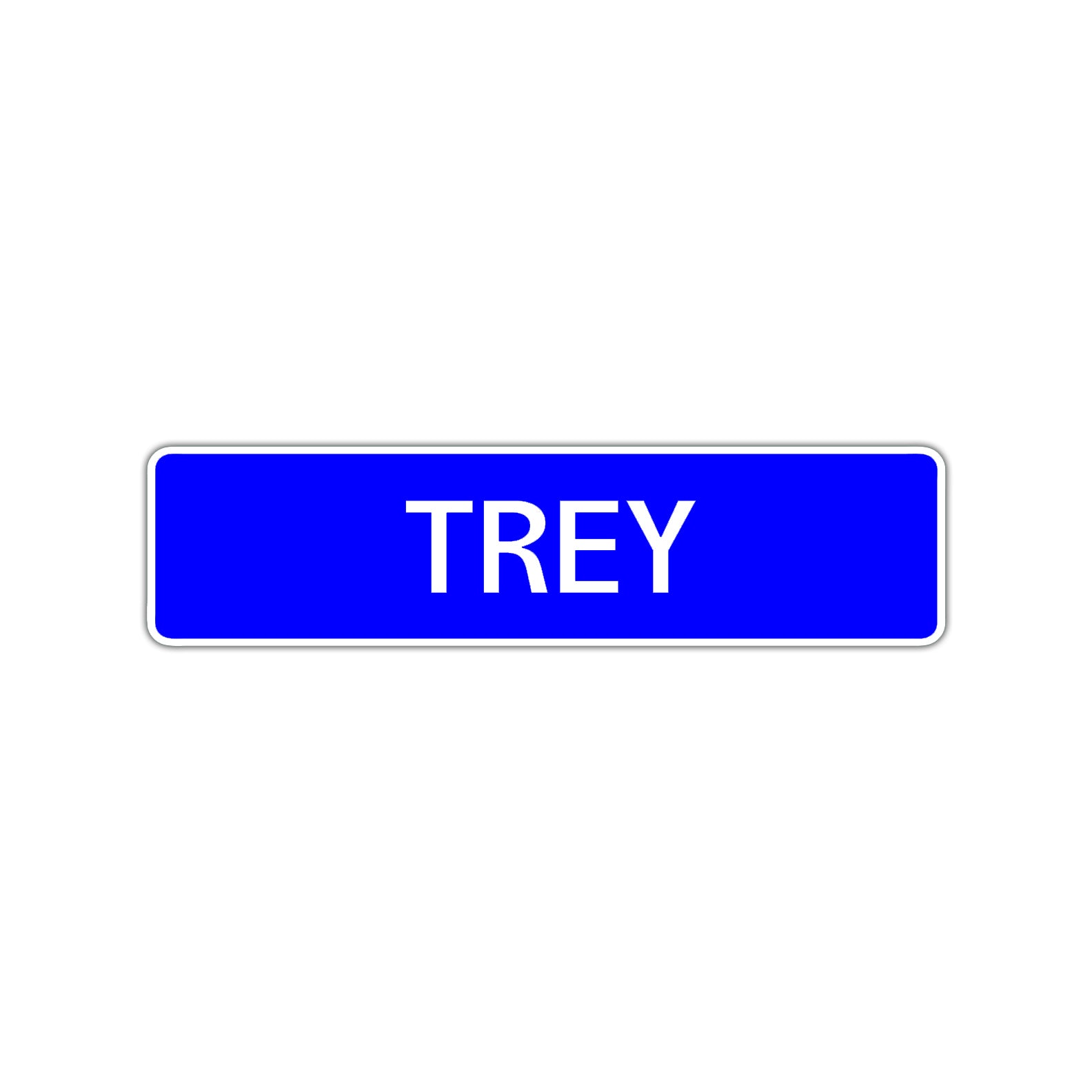 Trey Street Sign Children Name Room Plate