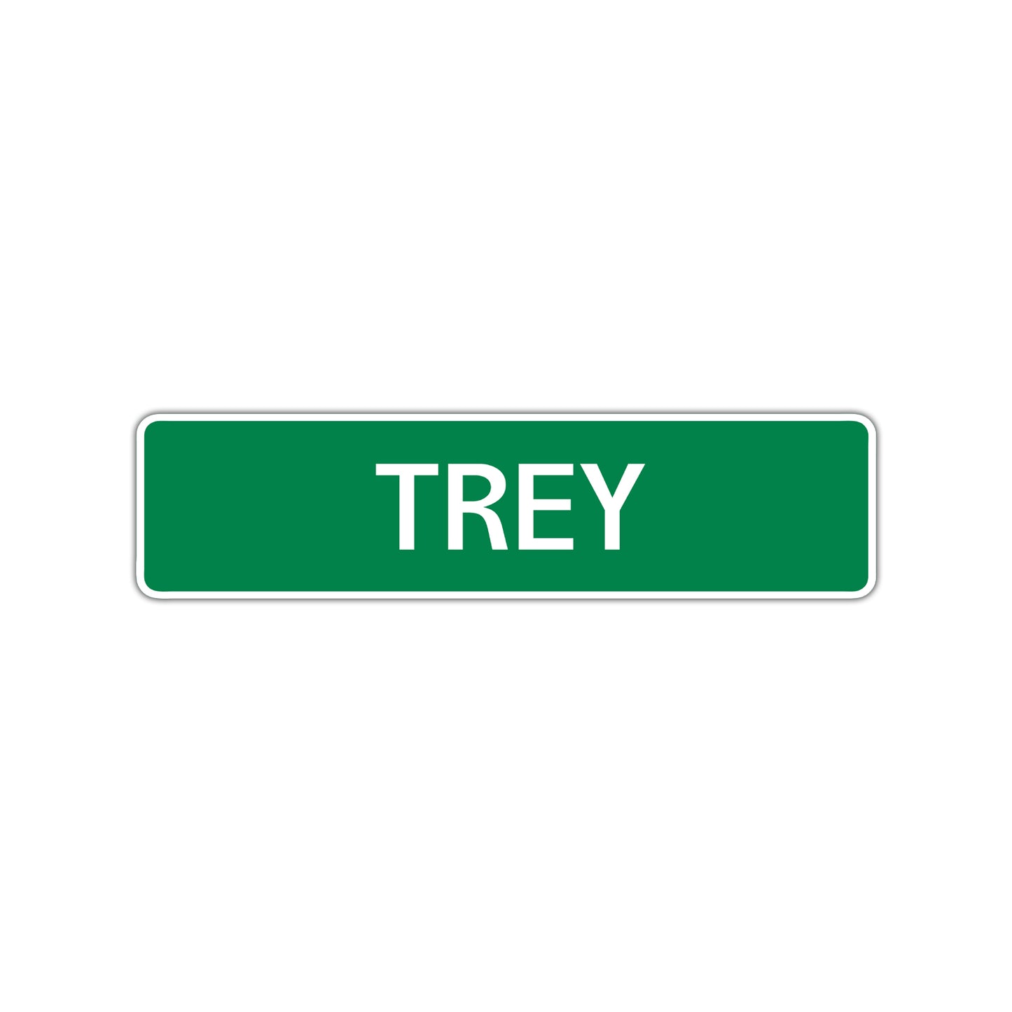 Trey Street Sign Children Name Room Plate