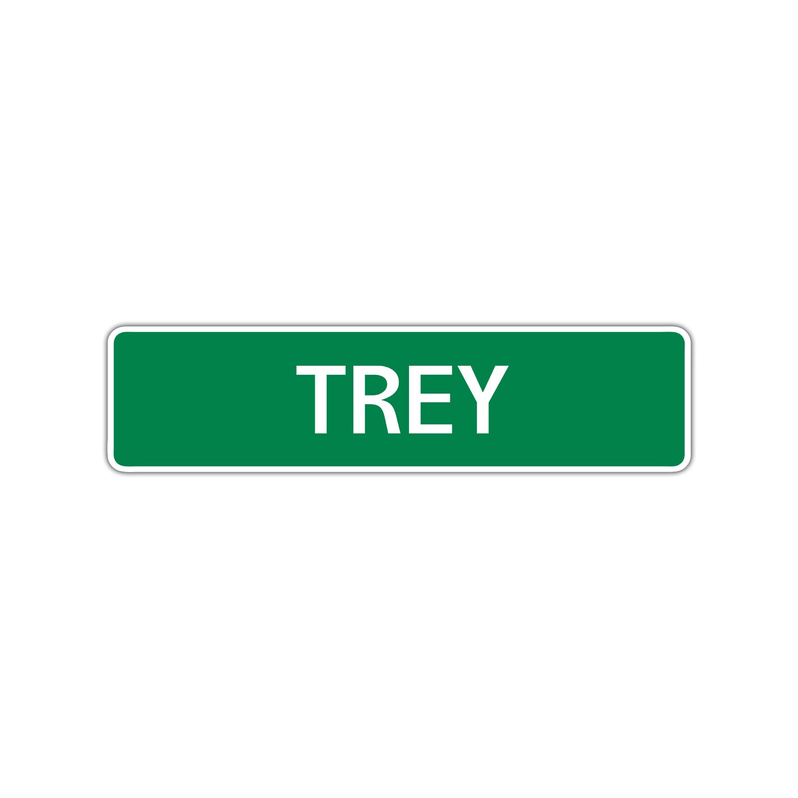 Trey Street Sign Children Name Room Plate