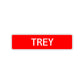Trey Street Sign Children Name Room Plate