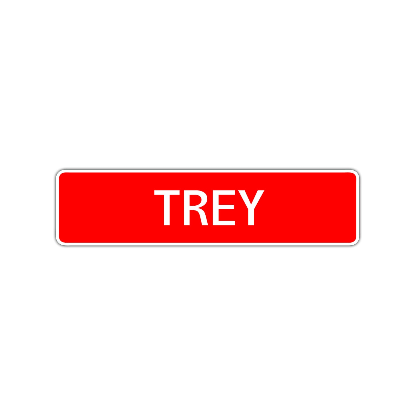 Trey Street Sign Children Name Room Plate