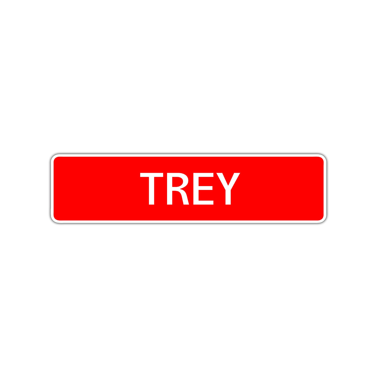 Trey Street Sign Children Name Room Plate