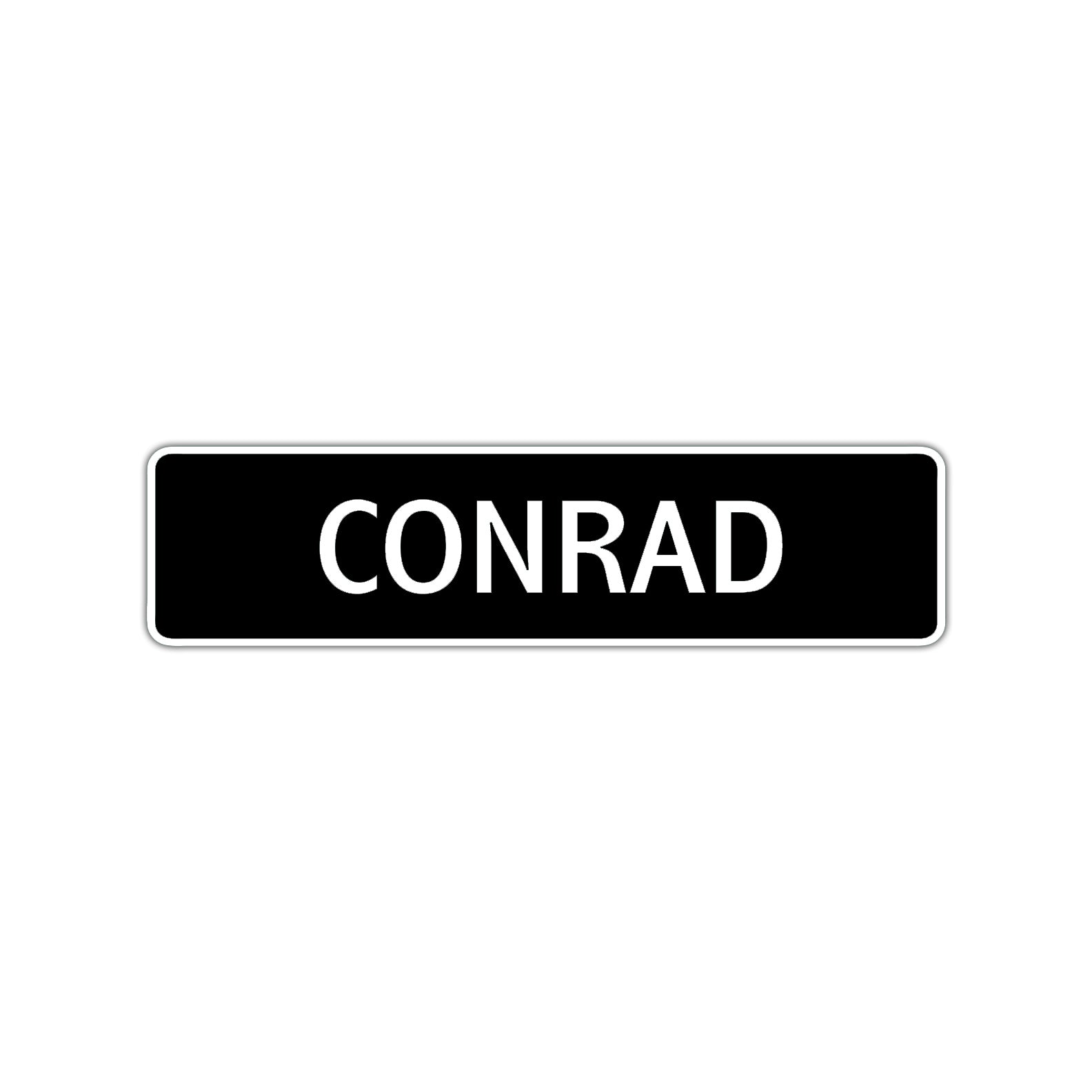 Conrad Street Sign Children Name Room Plate