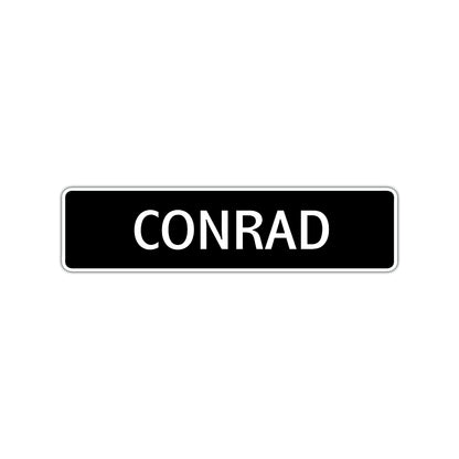 Conrad Street Sign Children Name Room Plate