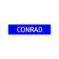 Conrad Street Sign Children Name Room Plate