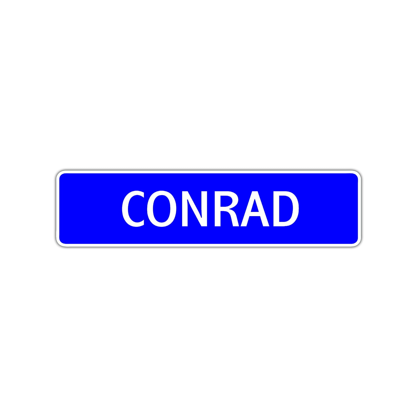 Conrad Street Sign Children Name Room Plate