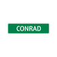 Conrad Street Sign Children Name Room Plate