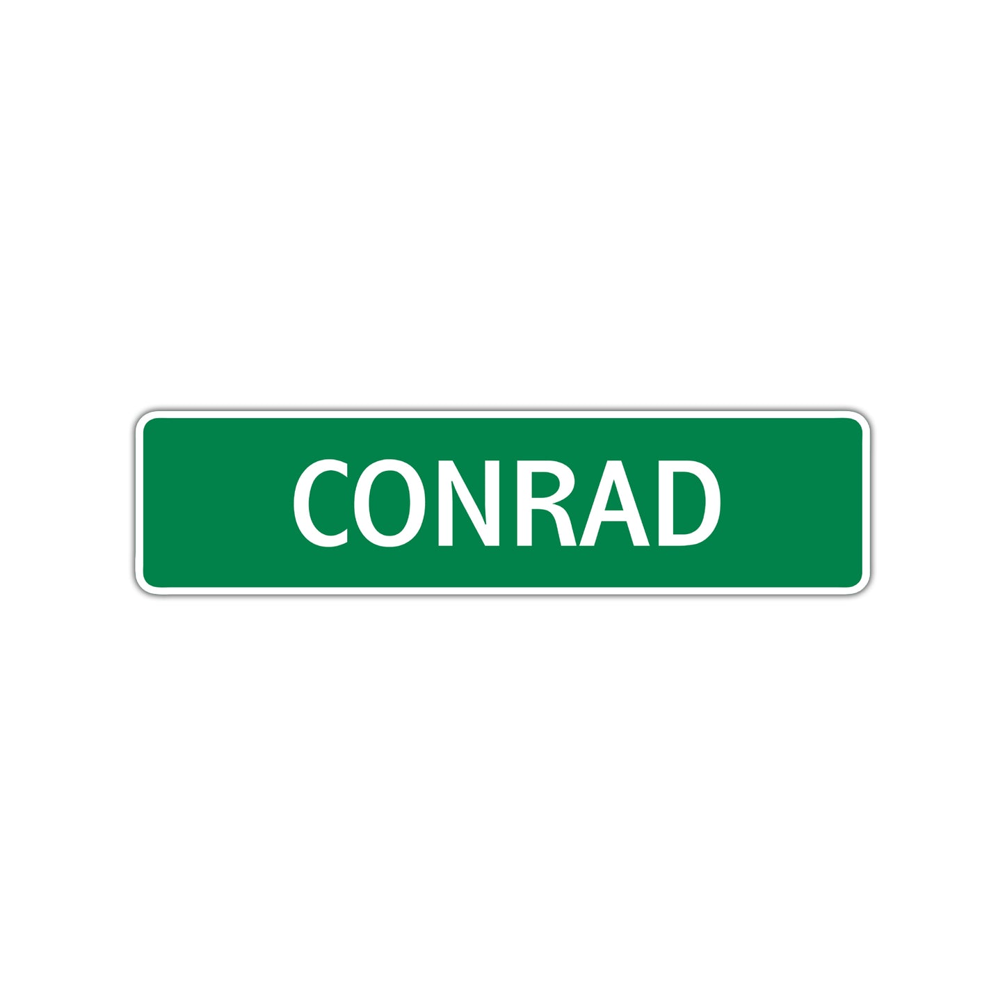 Conrad Street Sign Children Name Room Plate
