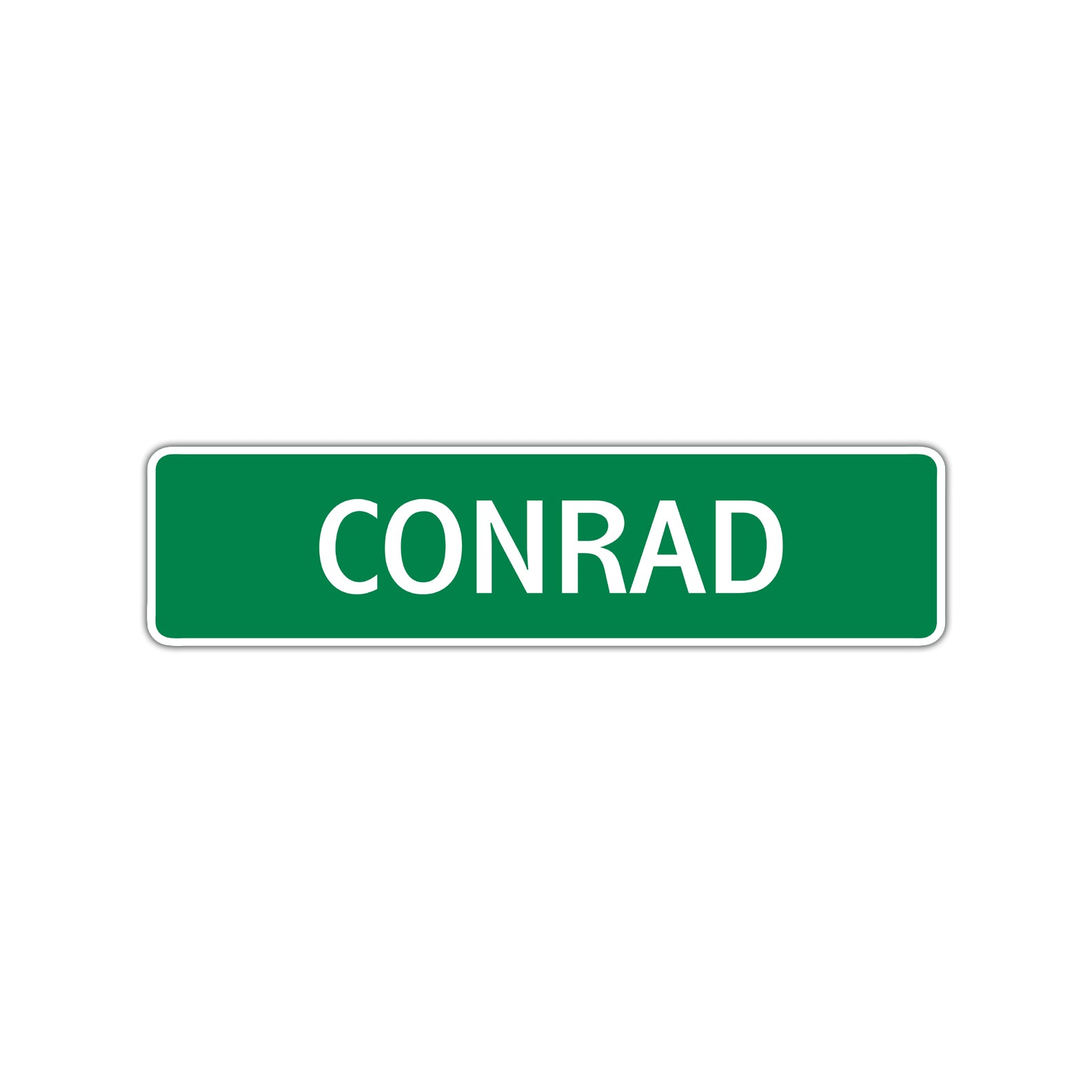 Conrad Street Sign Children Name Room Plate
