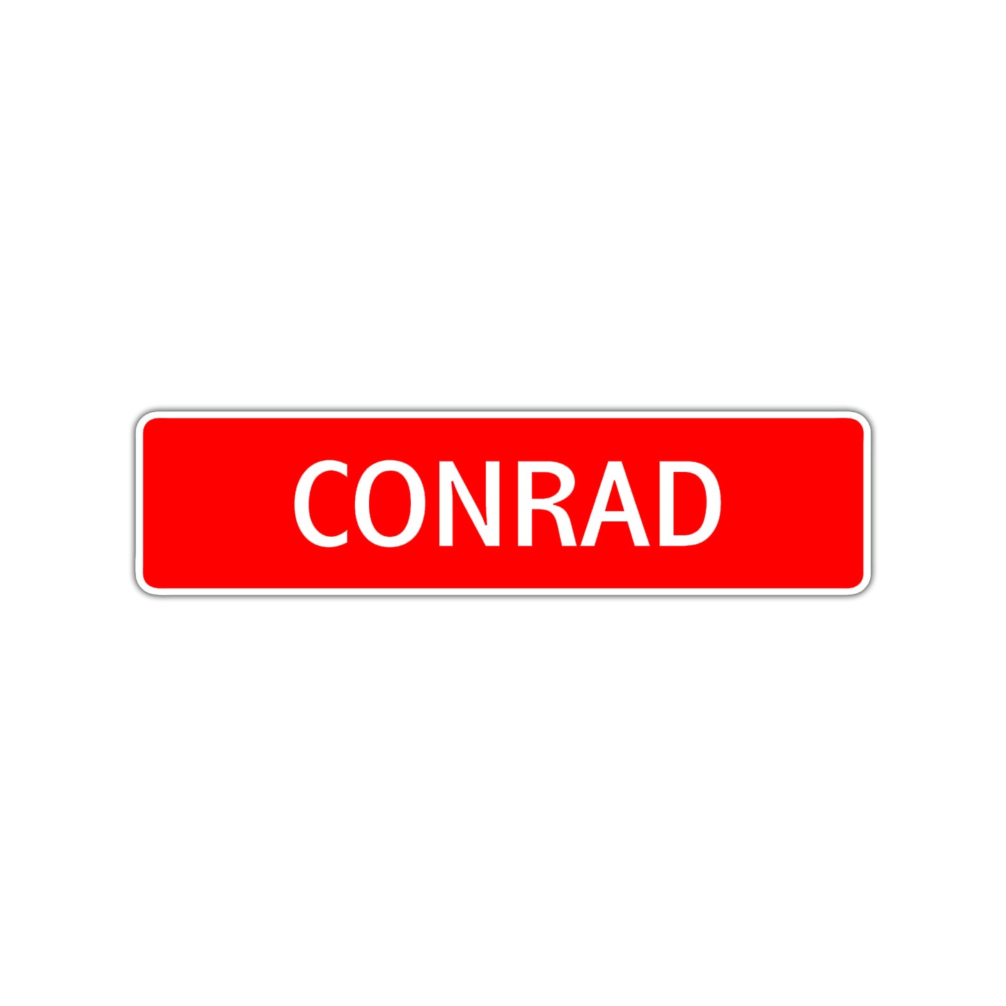 Conrad Street Sign Children Name Room Plate