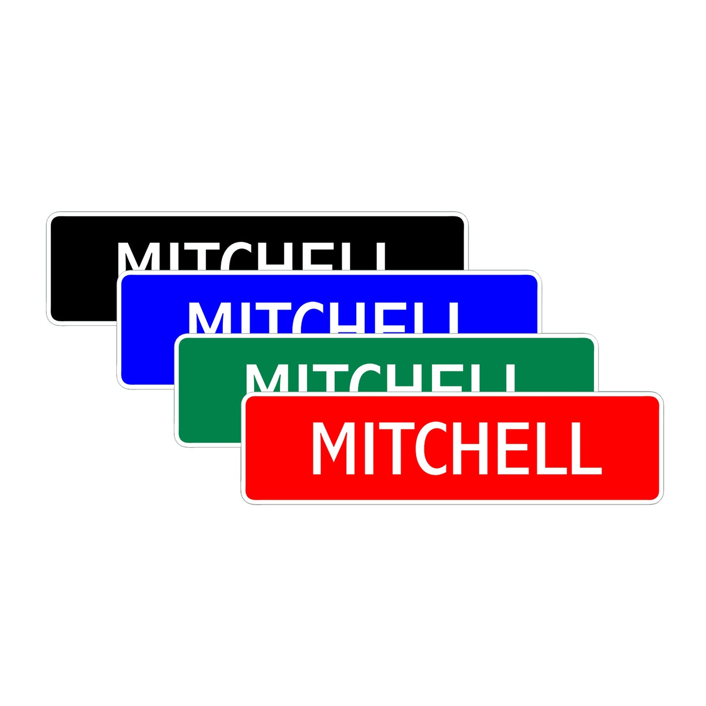 Mitchell Street Sign Children Name Room Plate