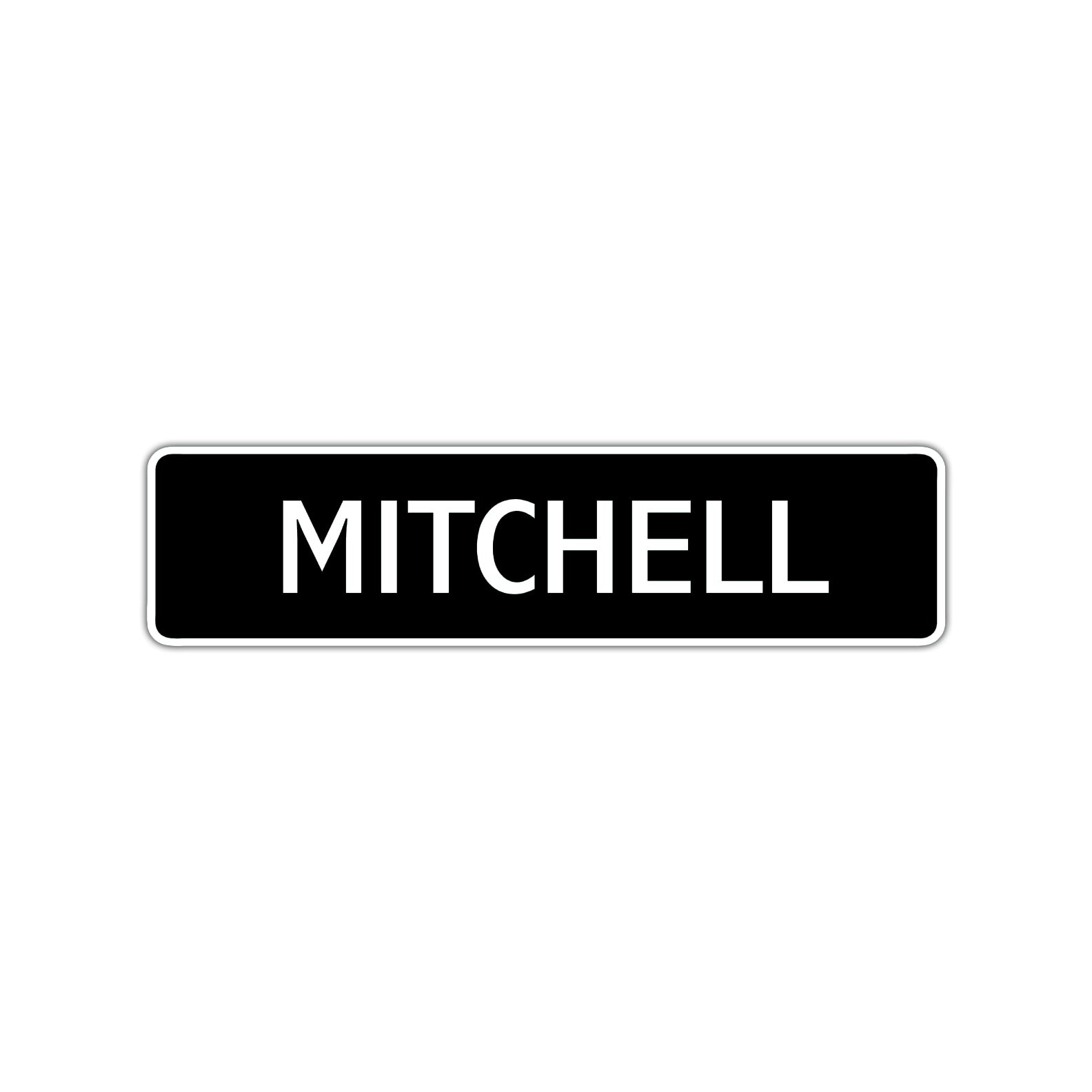 Mitchell Street Sign Children Name Room Plate