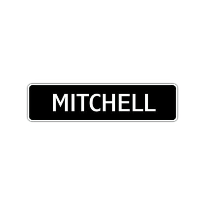 Mitchell Street Sign Children Name Room Plate