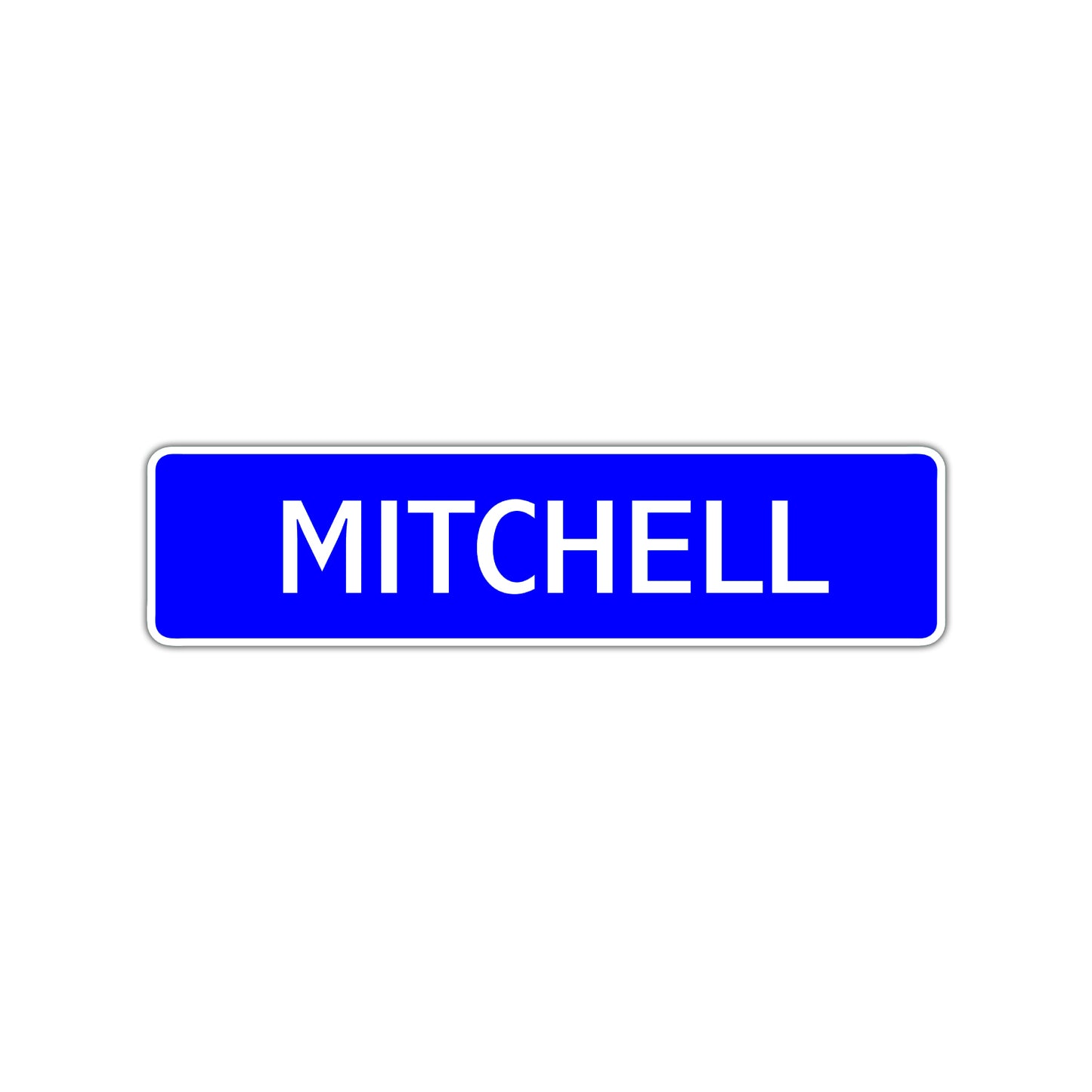 Mitchell Street Sign Children Name Room Plate