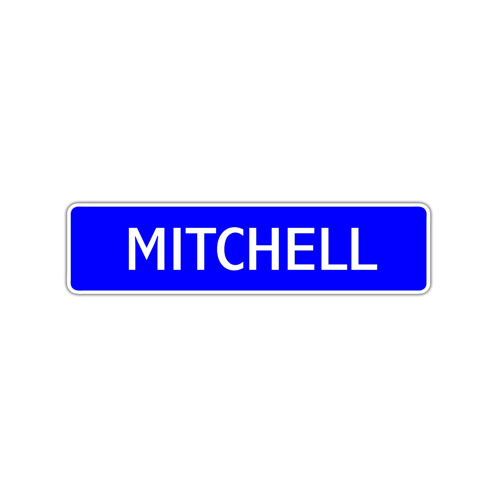 Mitchell Street Sign Children Name Room Plate