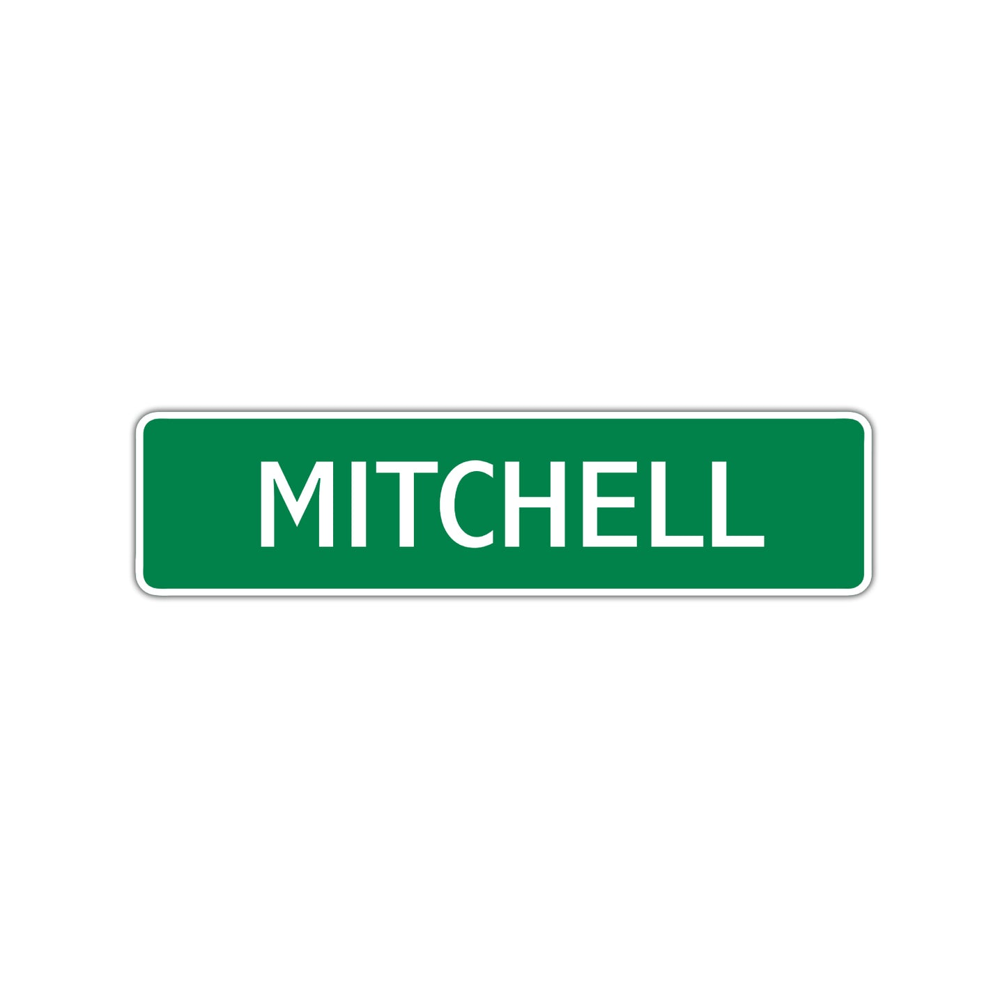 Mitchell Street Sign Children Name Room Plate