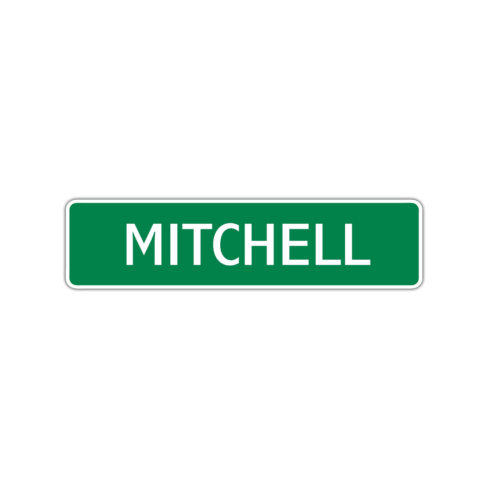 Mitchell Street Sign Children Name Room Plate