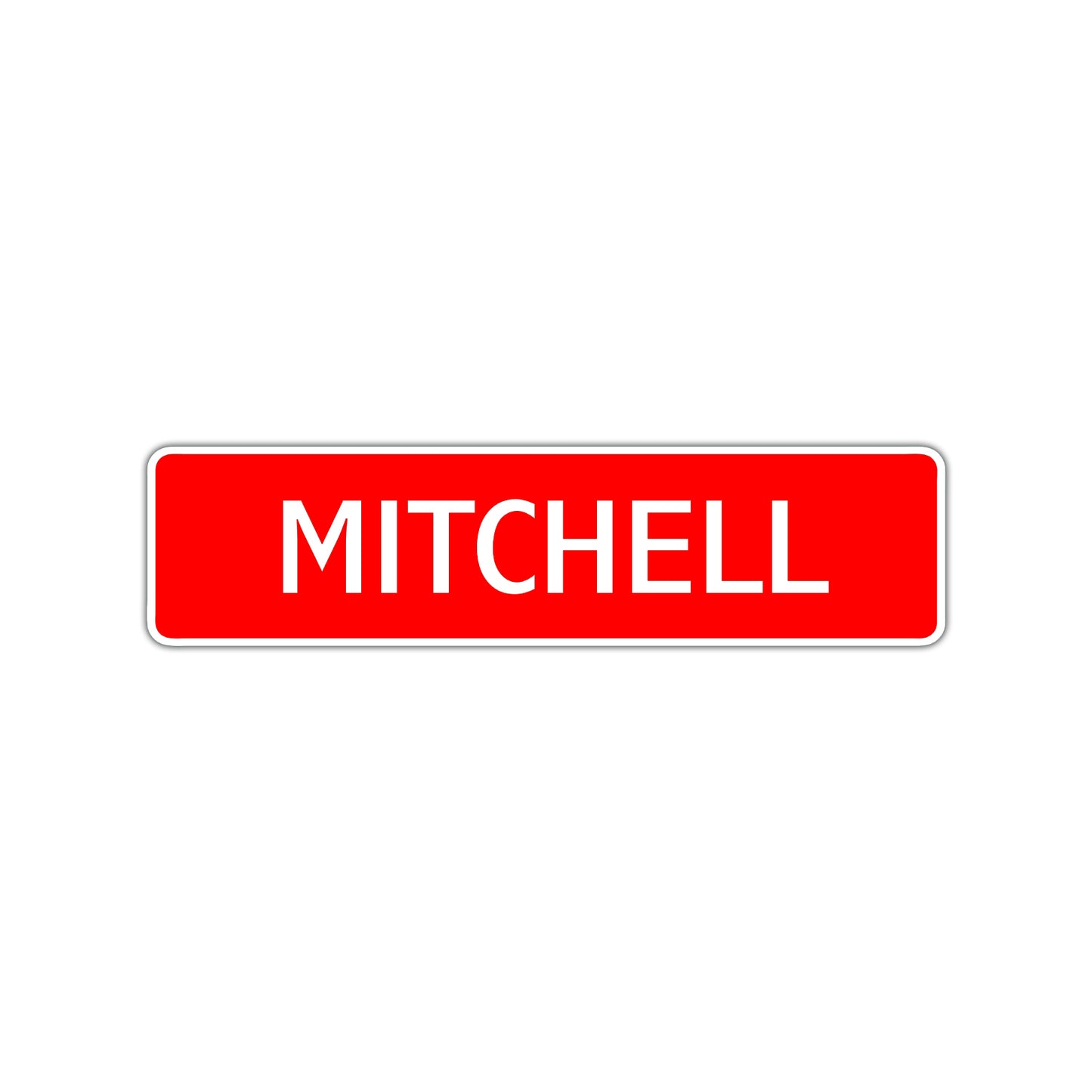 Mitchell Street Sign Children Name Room Plate