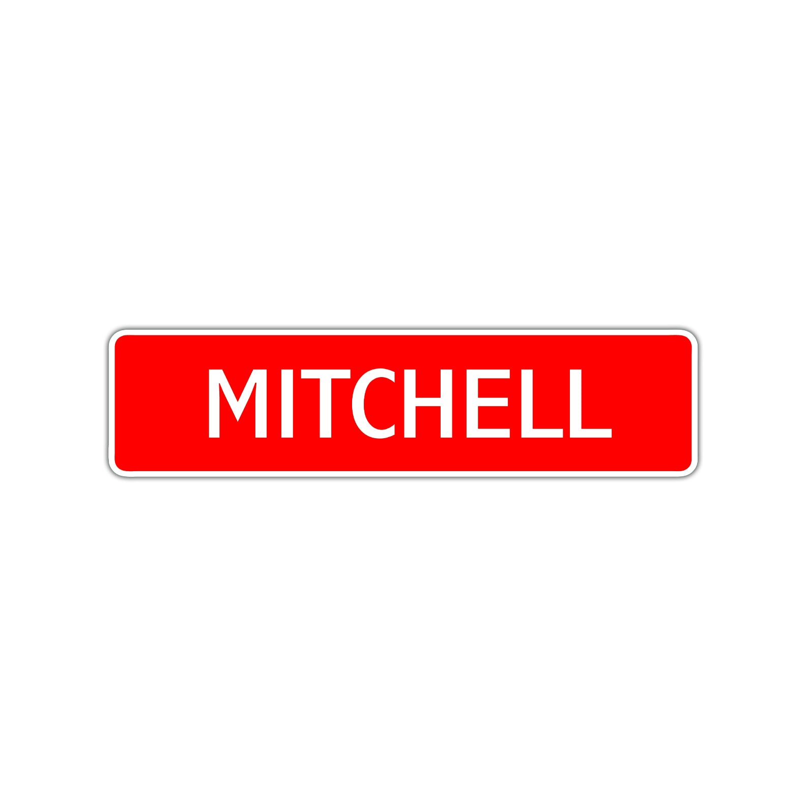 Mitchell Street Sign Children Name Room Plate