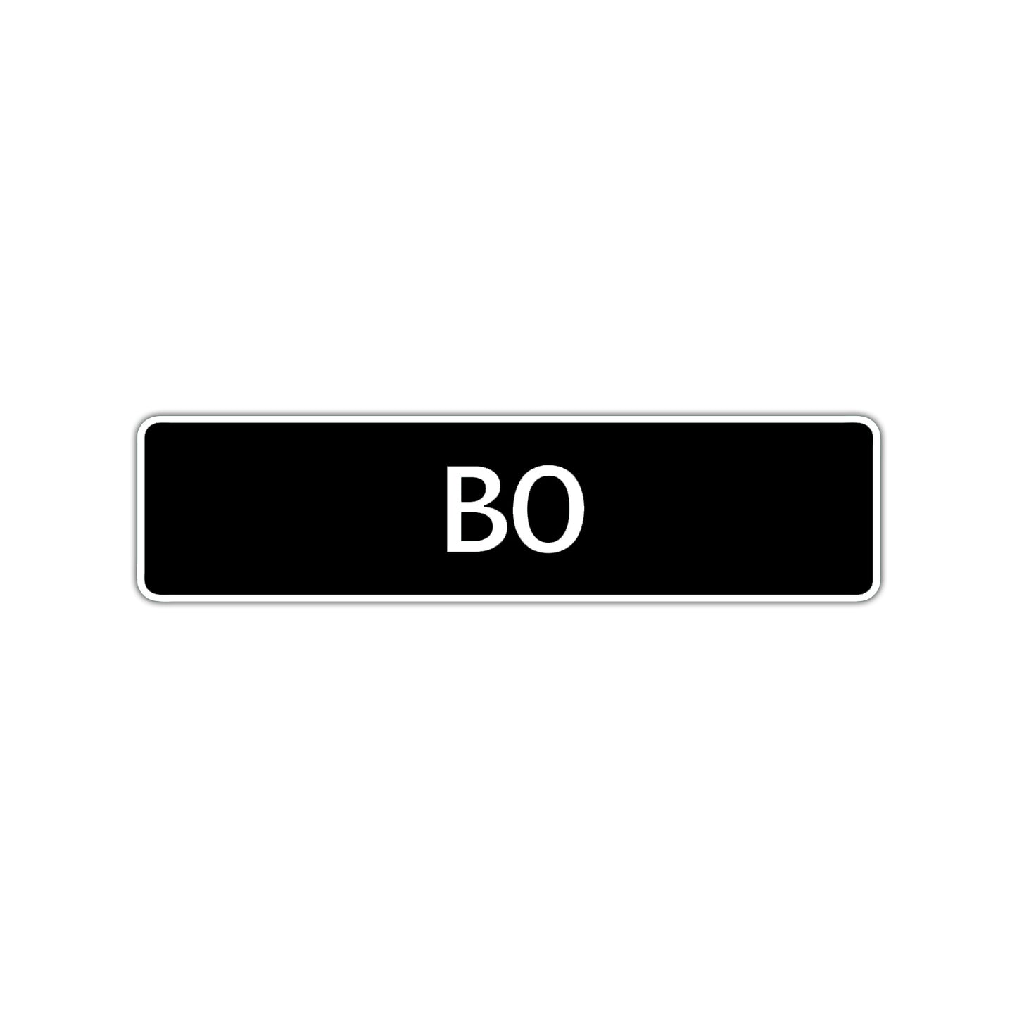 Bo Street Sign Children Name Room Plate