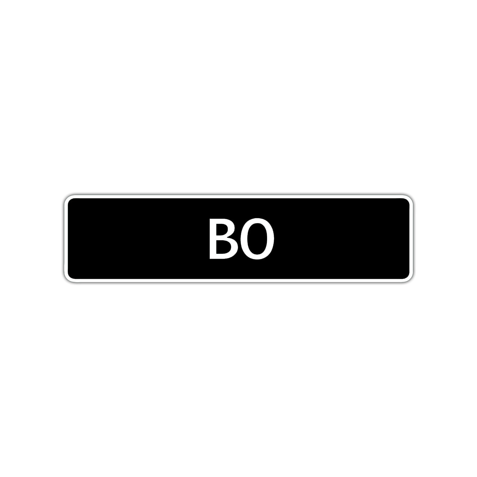 Bo Street Sign Children Name Room Plate