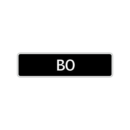 Bo Street Sign Children Name Room Plate