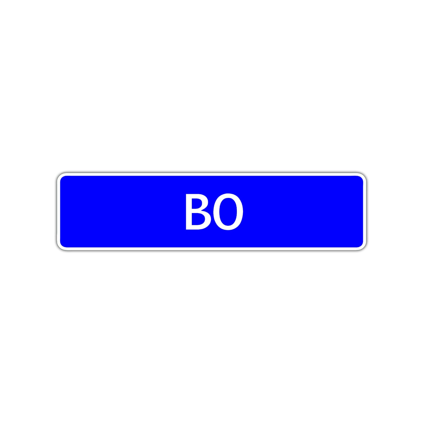 Bo Street Sign Children Name Room Plate