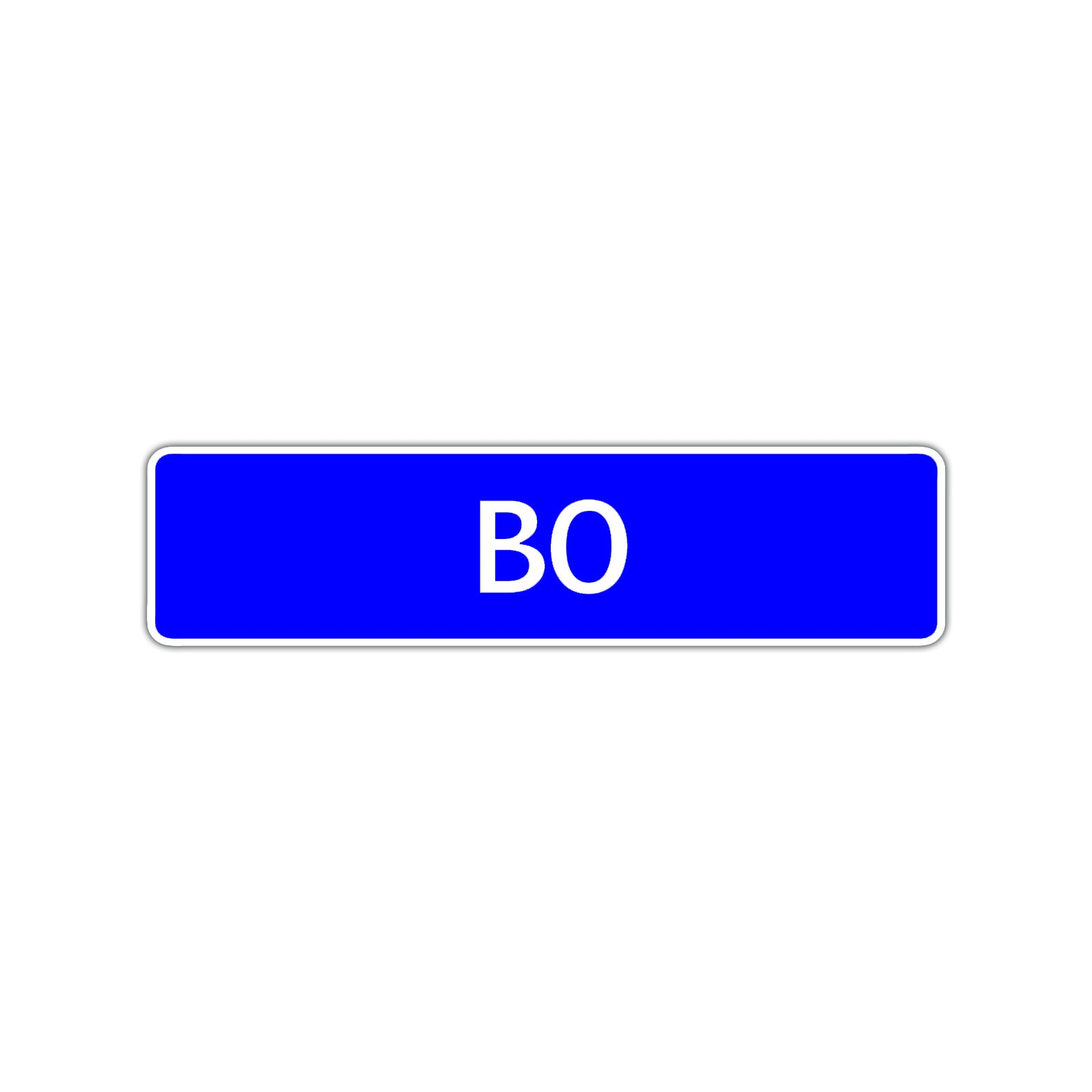 Bo Street Sign Children Name Room Plate