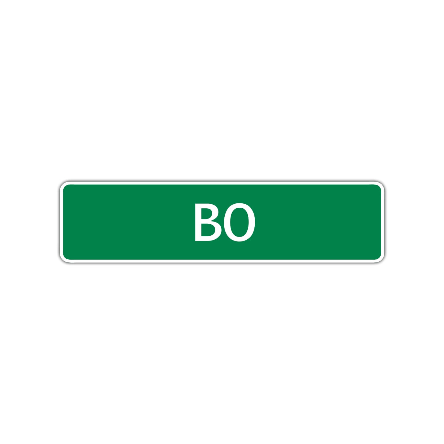 Bo Street Sign Children Name Room Plate
