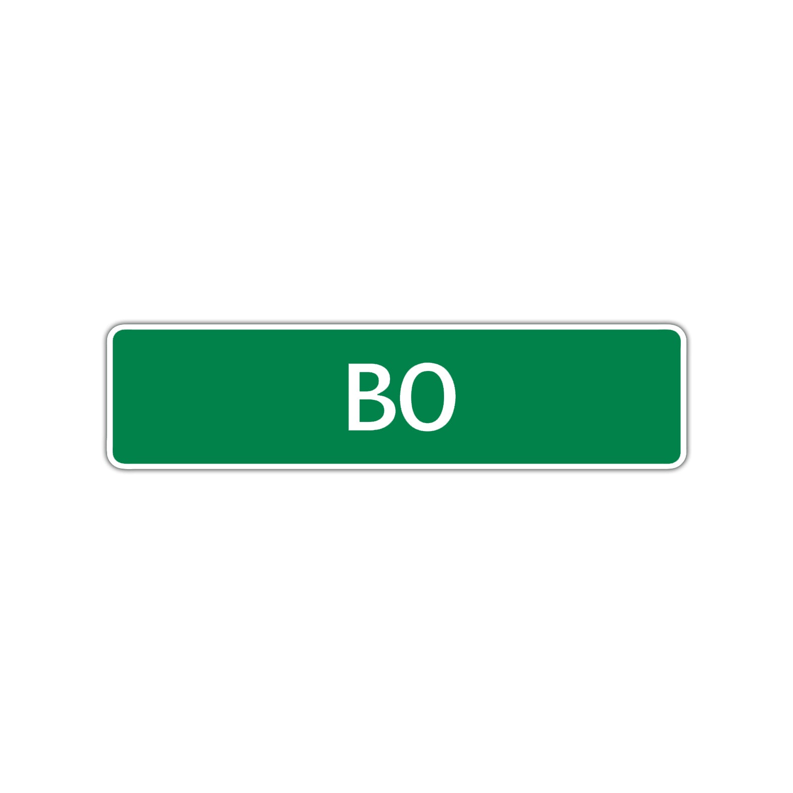 Bo Street Sign Children Name Room Plate