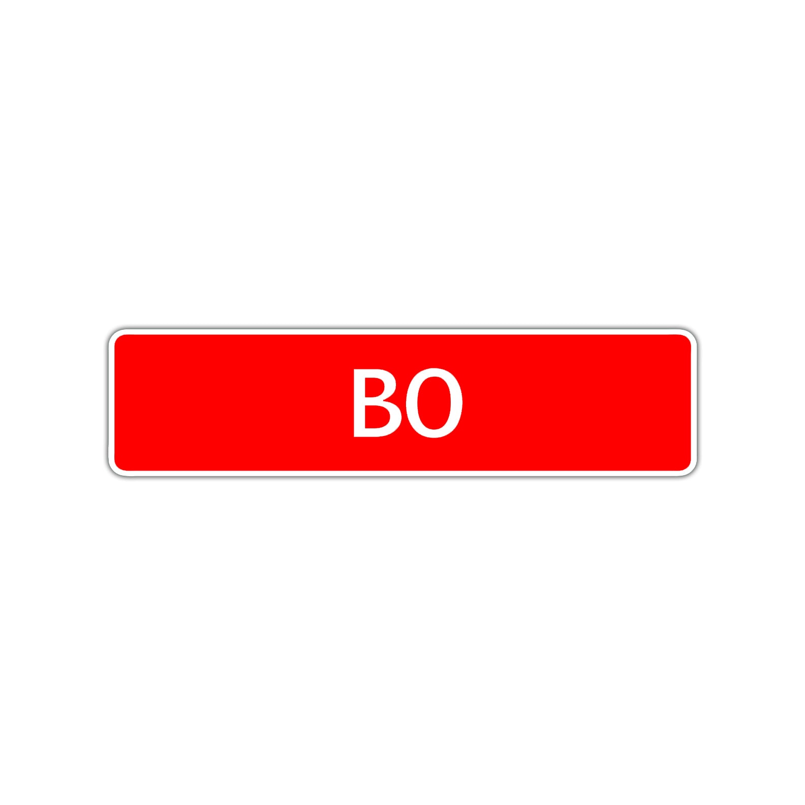 Bo Street Sign Children Name Room Plate