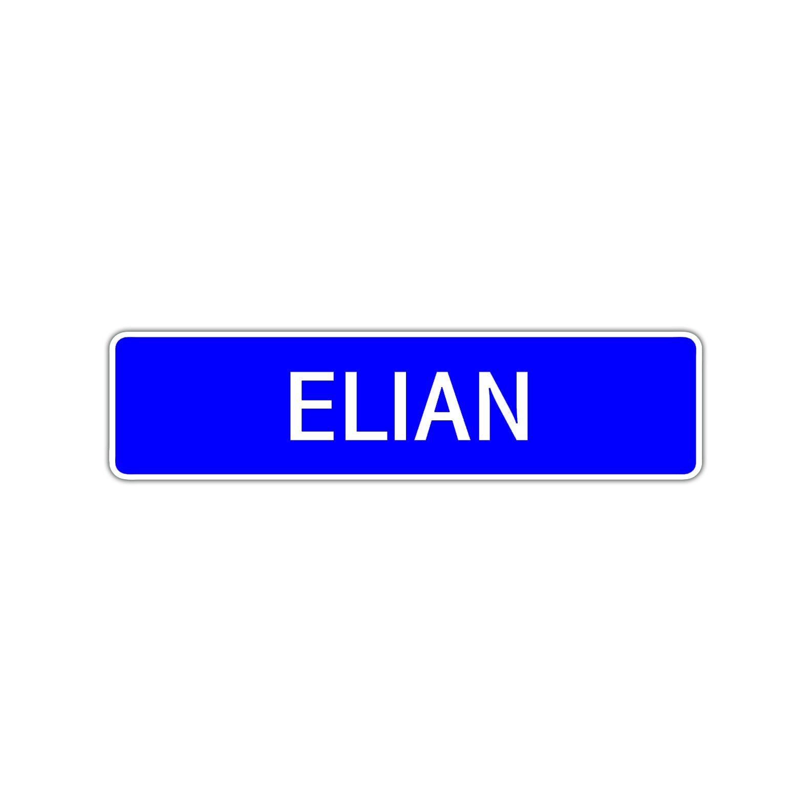 Elian Street Sign Children Name Room Plate