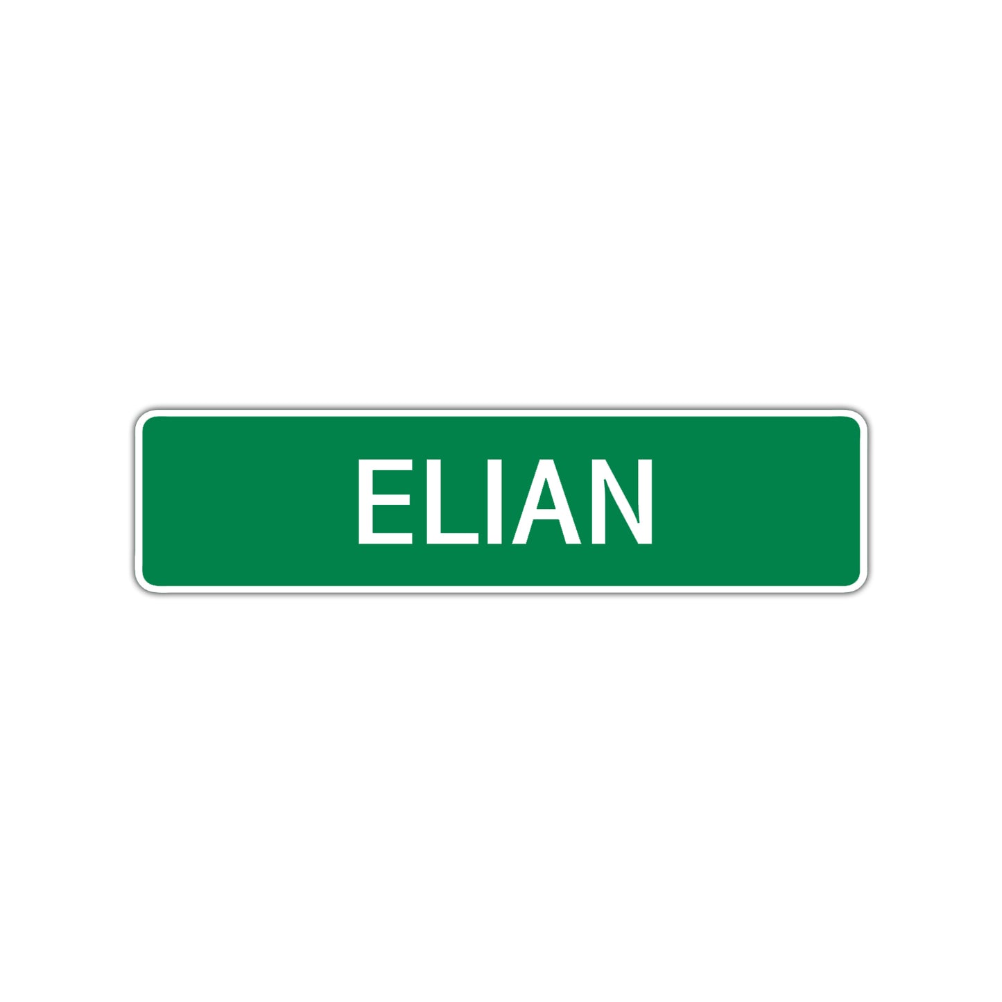 Elian Street Sign Children Name Room Plate