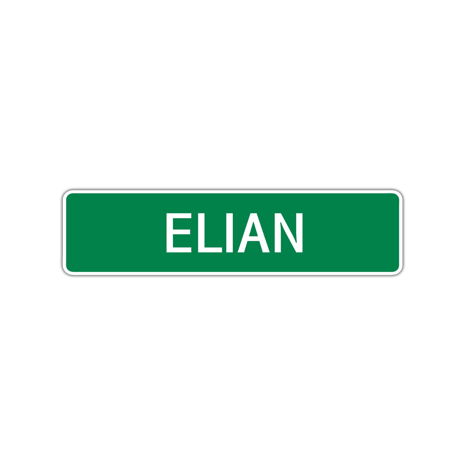 Elian Street Sign Children Name Room Plate