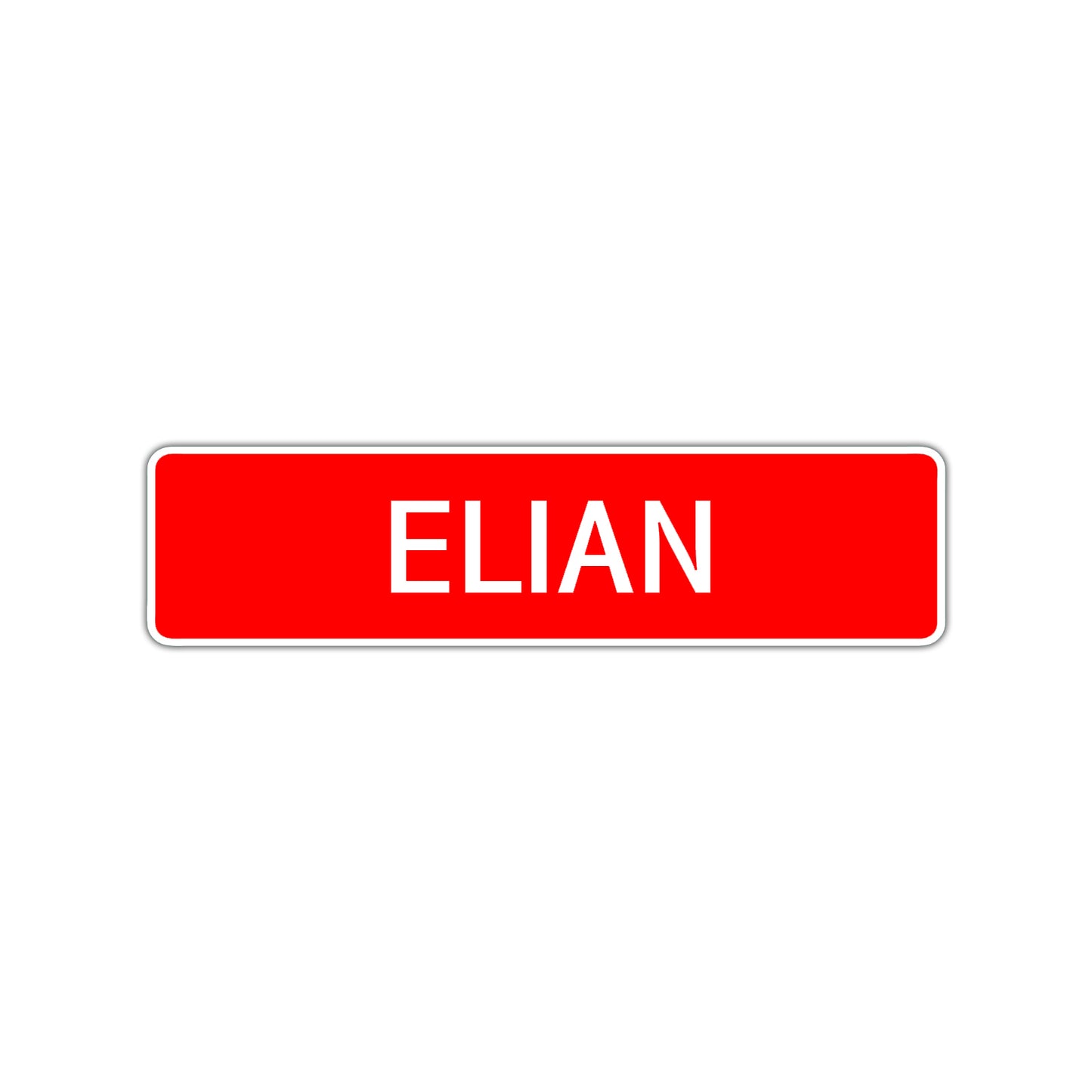 Elian Street Sign Children Name Room Plate