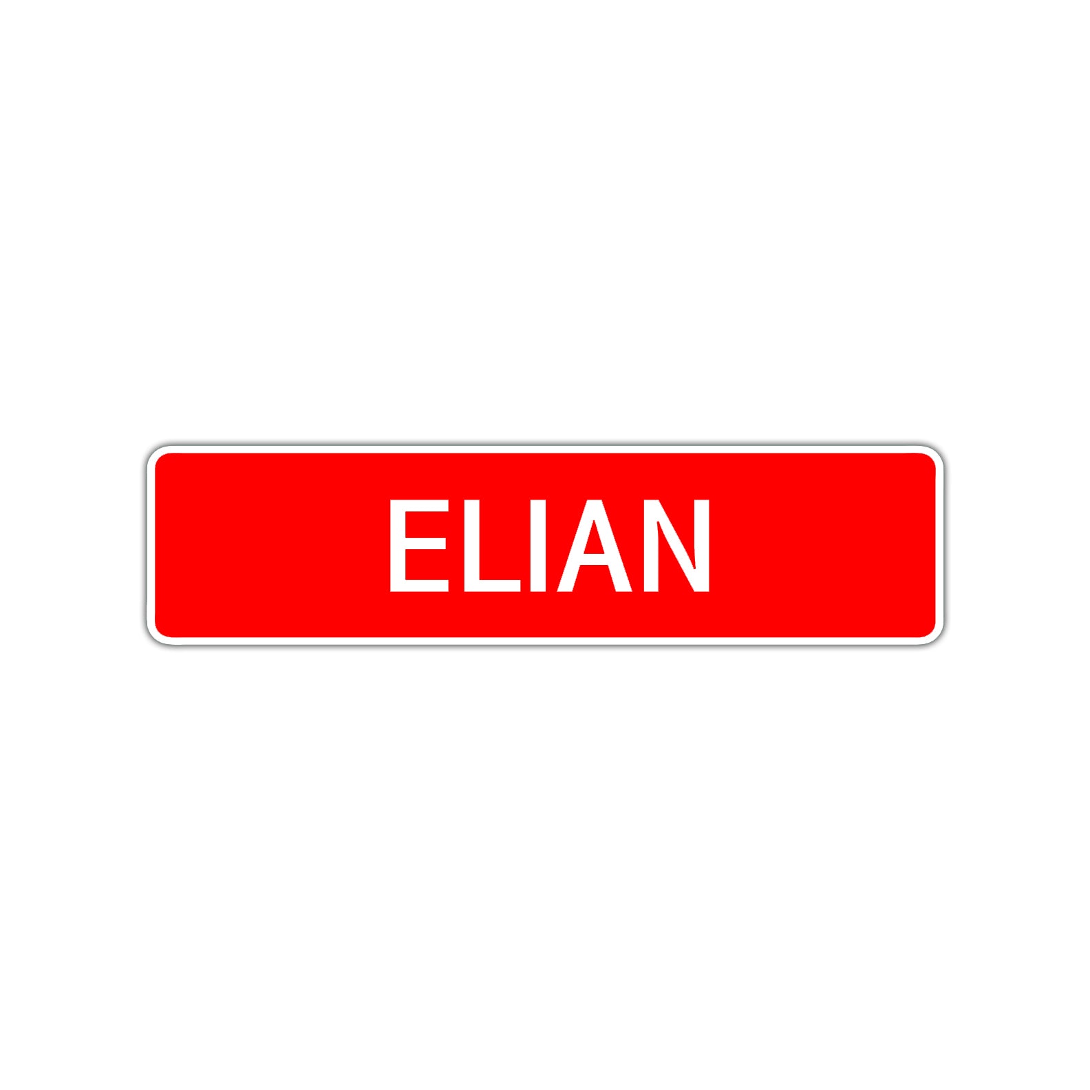 Elian Street Sign Children Name Room Plate