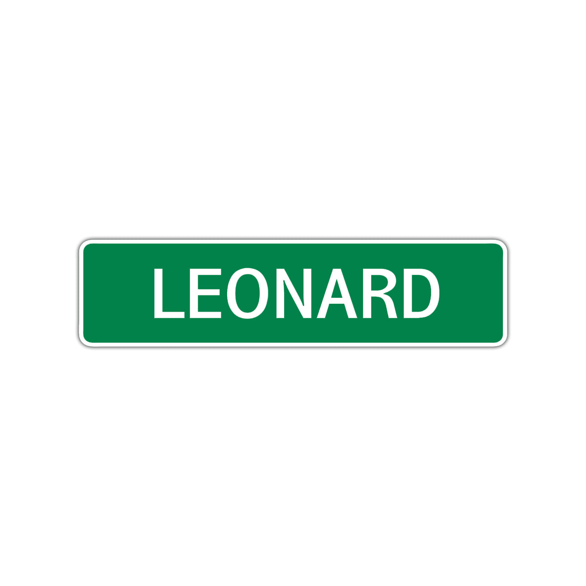 Leonard Sign Leonard Street Sign Children Name Room Plate – Sign Fever