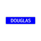 Douglas Street Sign Children Name Room Plate