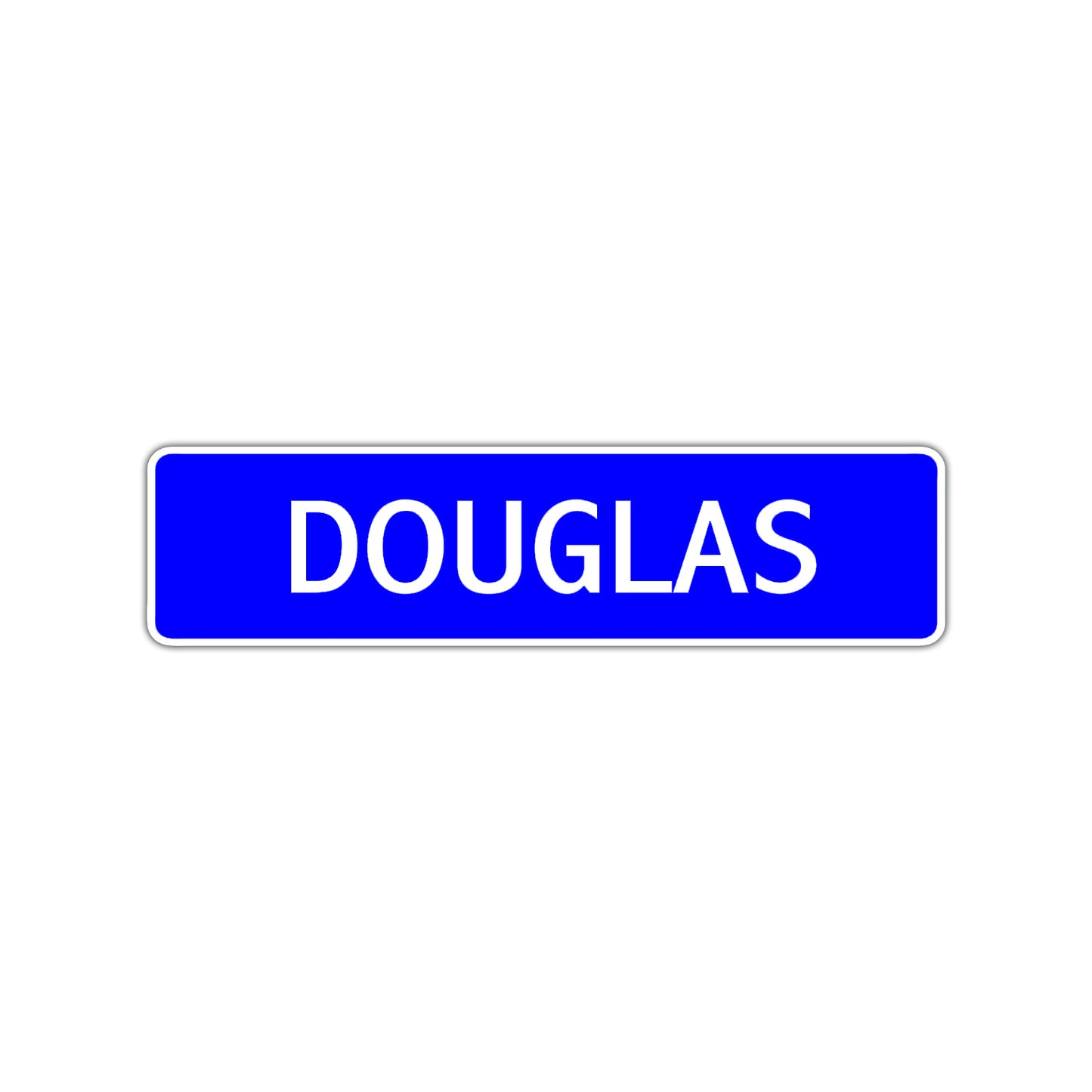 Douglas Street Sign Children Name Room Plate