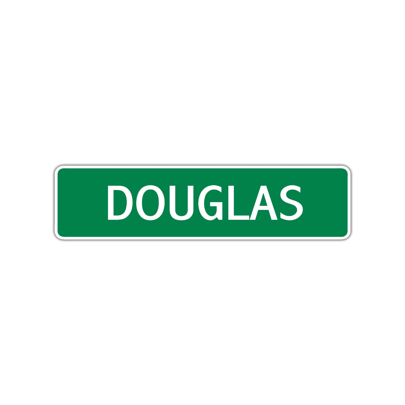Douglas Street Sign Children Name Room Plate